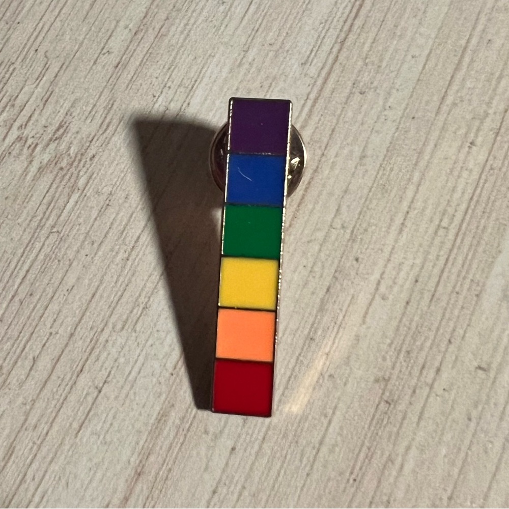 Rainbow Bar Enamel Lapel Pin